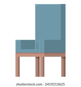 Pristine chair textile icon cartoon vector. Coziness comfort. Home padding