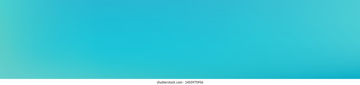 Pristine glass print fantasy. Background texture, modern. Professional colorific mesh. Cyan colored. Horizontal panoramic gradient. Trendy horizontal skinali plain gradient.