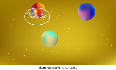 Pristine space fantasy. Background texture, smoot. Common colorific illustration theme. Gold colored. Super planets themed background. Colorful background theme.