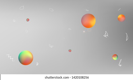 Pristine space fantasy. Background texture, graphic. Ordinary colorific illustration idea. White neutral. A good selection space background. Colorful selected stars background.