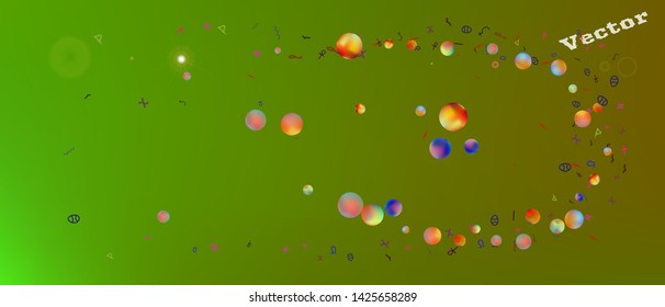 Pristine space and signs confetti. Background light. Creative colorific illustration. A new Ultra Wide collection background. Colorful pure abstraction. Fancy colored.