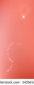 Pristine space and signs confetti. Funny colorific illustration. Background bright. Light Ultra Wide portrait background. Colorful fresh abstraction. Coral theme.