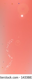 Pristine space and signs confetti. Usefull colorific illustration. Background wallpaper. Remarkable Ultra Wide universe background. Colorful clear abstraction. Coral theme.