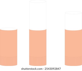 impresión, pegajoso, naranja, punta blanca, sin punta,