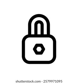 Privacy by design. Editable stroke vector icon.