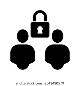 Icono de línea de concepto de privacidad. Ilustración de elemento simple. diseño de símbolo de contorno de concepto de privacidad.
