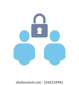 ícone da linha de conceito de privacidade. Ilustração de elemento simples. conceito de privacidade esboço de símbolo.