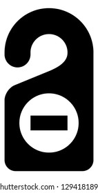 Privacy Door Hanger Vector Icon