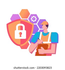 Design für Illustrationen im Stil der Privatsphäre
