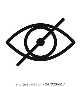 Icono de ojo de privacidad perfecto para el control de seguridad y visibilidad