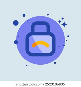 Privacy flat illustration. Personal data signs vector illustration.