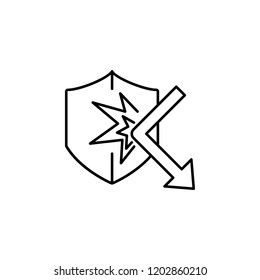 Privacy, gdpr icon. Element of general data project icon for mobile concept and web apps. Thin line Privacy, gdpr icon can be used for web and mobile