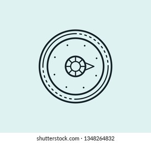Privacy icon line isolated on clean background. Privacy icon concept drawing icon line in modern style. Vector illustration for your web mobile logo app UI design.