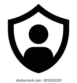 Privacy icon on the white background.