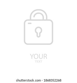 Privacy icon, outline vector illustration.