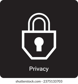 Privacy icon symbol vector design
