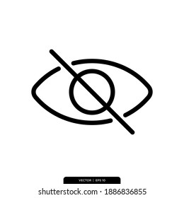 plantilla de logotipo del vector de icono de privacidad en estilo de moda