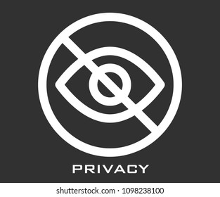 Privacy icon vector signs