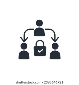 privacy icon. vector.Editable stroke.linear style sign for use web design,logo.Symbol illustration.