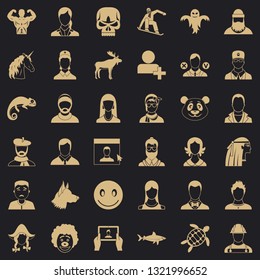 Privacy icons set. Simple style of 36 privacy vector icons for web for any design