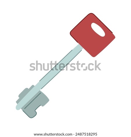 privacy key cartoon. door computer, safety secure, unlock access privacy key sign. isolated symbol vector illustration