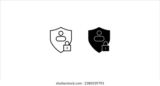 Symbol für die Privatsphäre gesetzt. Website, Schutz, Benutzer, sicher, Sicherheit, Datenbank, Identität, Richtlinie, Hacker, Software, Regel, Führung, Server, wichtig, persönlich, sicher, Suche, Technik, Schnittstelle, Schild