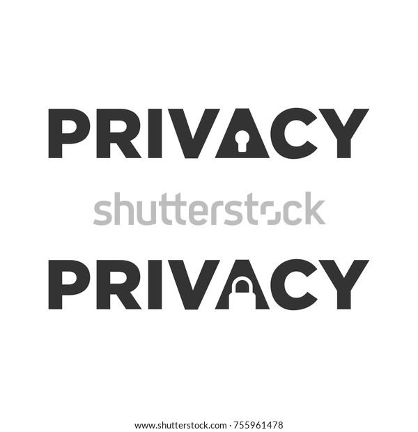 privacy and lock vector\
logo