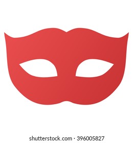 Privacy Mask vector toolbar icon for software design. Style is gradient icon symbol on a white background.