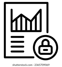  icono de ilustración de objeto de Privacy Metrics