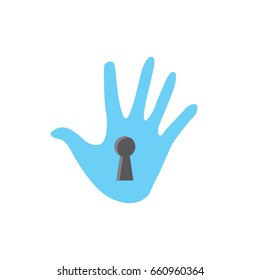 Privacy mode icon with security feature