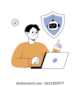 Privacidad Ilustraciones modernas. Archivo de Eps 10 sobre fondo transparente