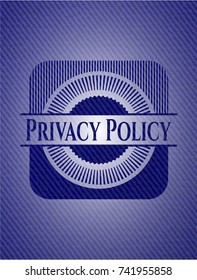 Privacy Policy denim background