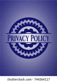 Privacy Policy denim background