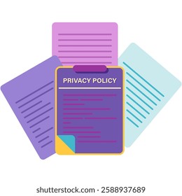 privacy policy, digital security illustration