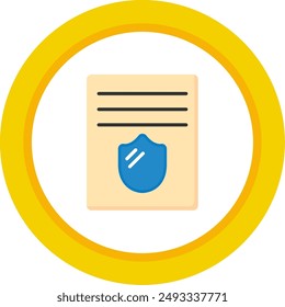 Privacy Policy Flat Vector Icon Design