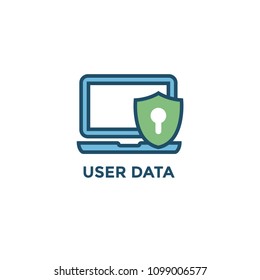 Privacy Policy graphic used for Header banner or web page w icon symbol