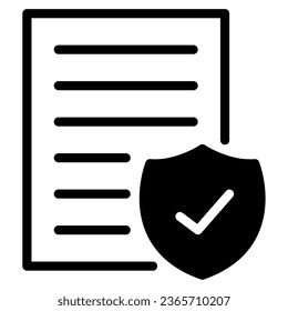  Privacy Policy object illustration icon