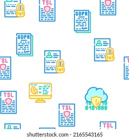 Datenschutzrichtlinie Schutz einer Vektorgrafik nahtloser Muster-Farblinien