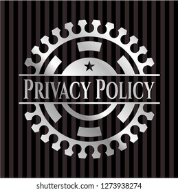 Privacy Policy silver emblem