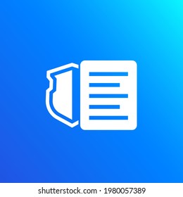 privacy policy vector icon for web