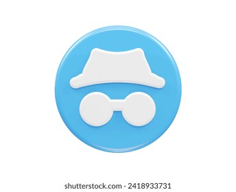 Datenschutz-Sicherheitssymbol 3D-Rendering-Illustration