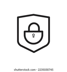símbolo de signo de icono de contraseña de pantalla de privacidad, ilustración vectorial en fondo blanco.