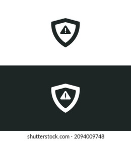 Privacy security alert icon isolated on white background