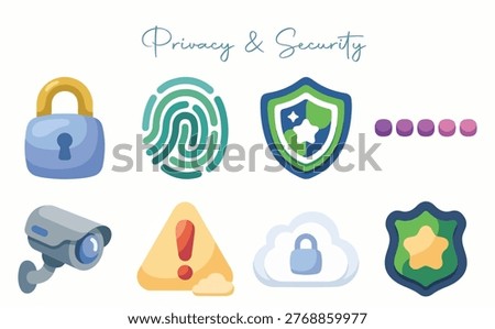 Privacy and Security Visual Symbols