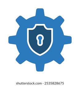 Ilustración vectorial de la línea de íconos de Configuraciones de privacidad