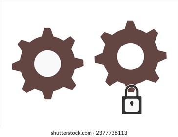 Symbol für Datenschutzeinstellungen, Symbol für Einstellungen und Sicherheit 