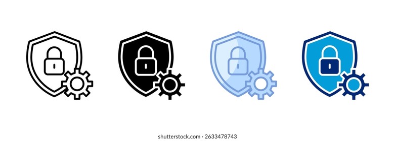 Privacy Settings Icon Set Multiple Style Collection