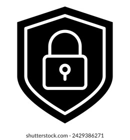 Privacy Shield icon line vector illustration
