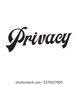 texto de privacidad sobre fondo blanco.