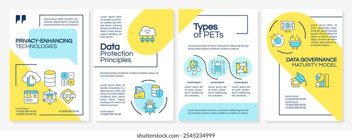 Privacy-enhancing technologies RGB color icons set. Data security, protection and encryption. Isolated vector illustrations. Simple filled line drawings collection. Editable stroke